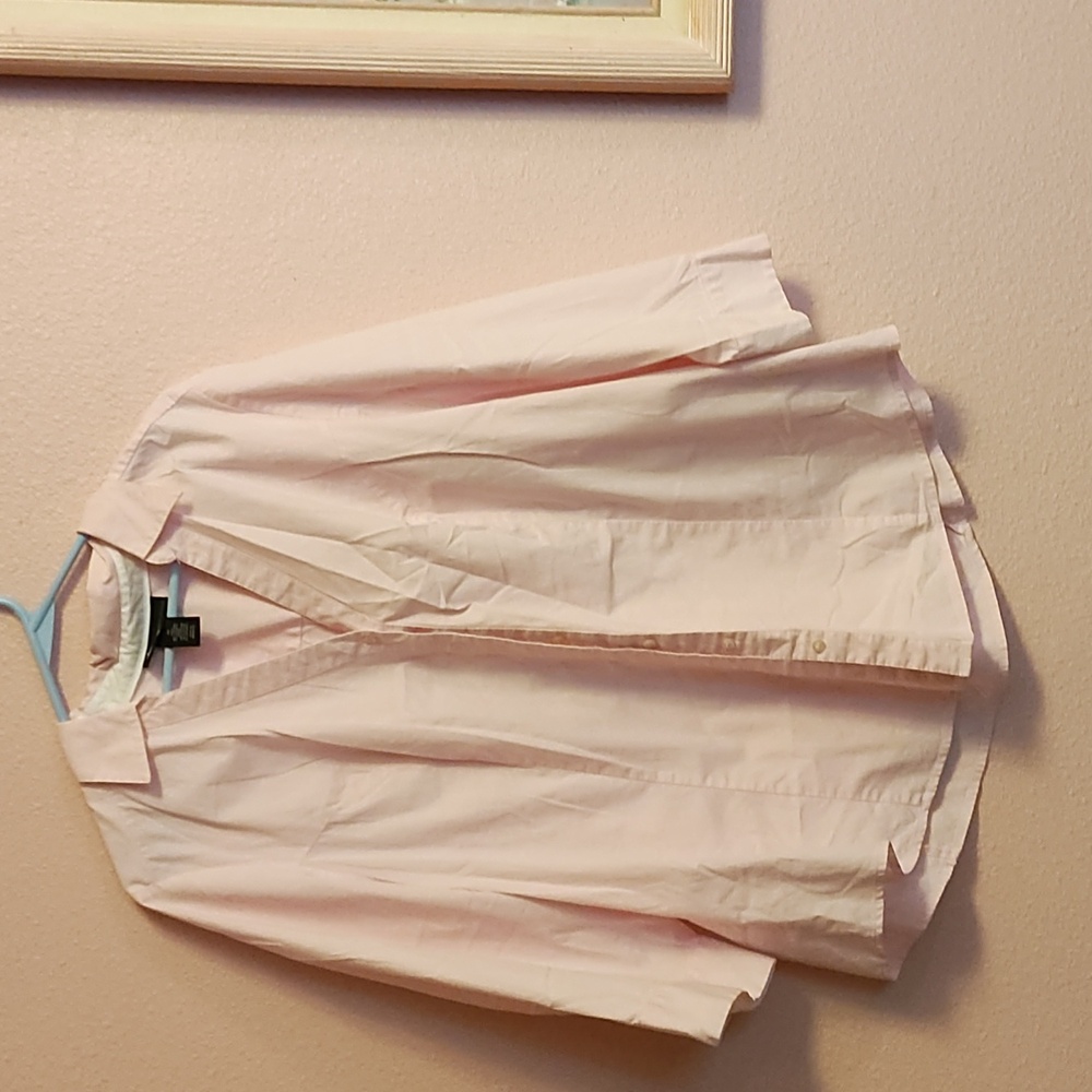 Pink button up shirt
